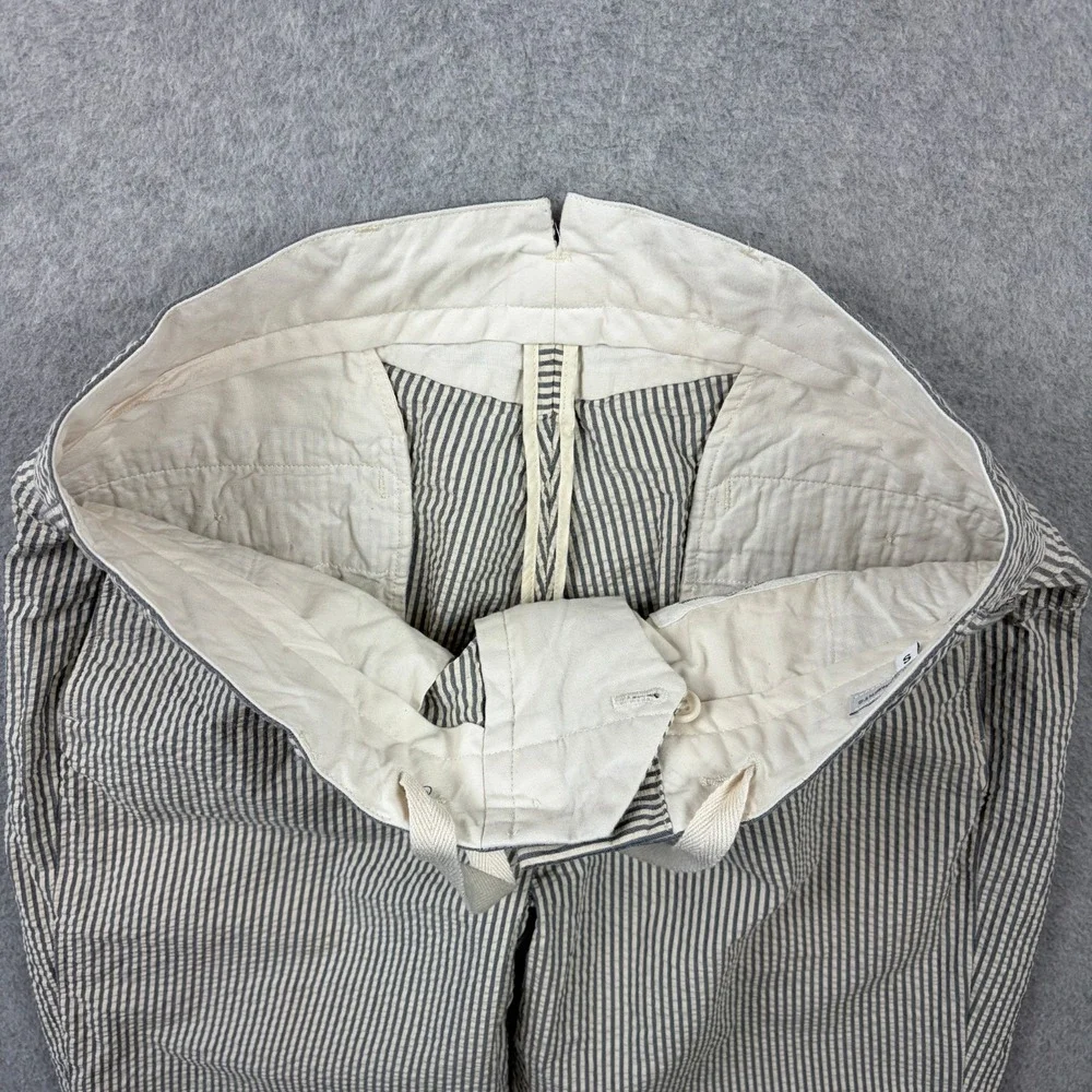 Engineered Garments Seersucker Pants Mens Small 32x28 Striped Cuffed USA MADE